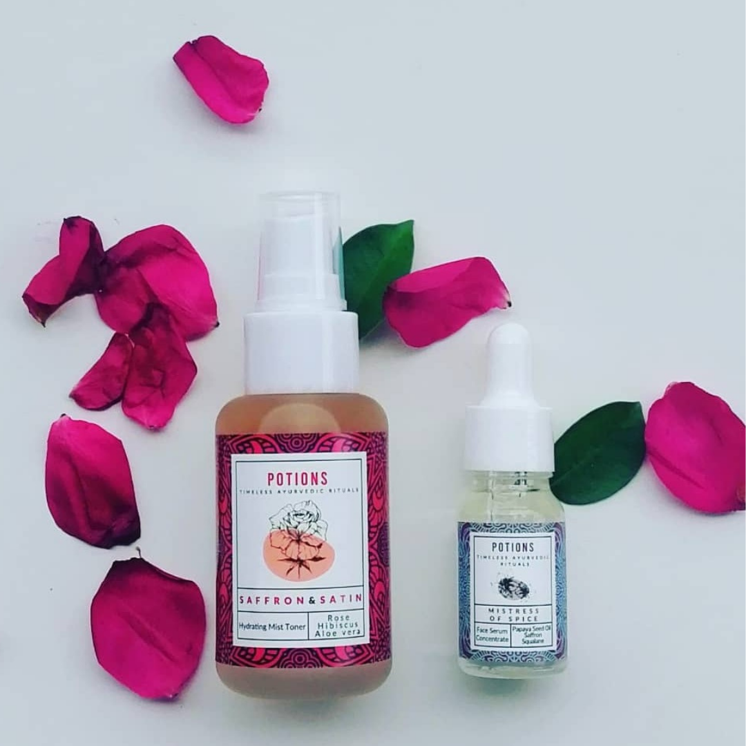 Daily Oil & Water Nourishing Ritual - Saffron & Satin