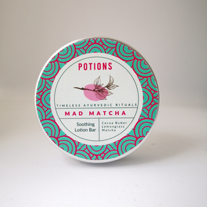 Lemongrass & Matcha Soothing Lotion Bar- Potions Mad Matcha